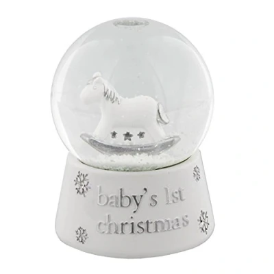 Image of Bambino Resin Snow Globe Waterball &#039;&#039;Baby&#039;s 1st Christmas