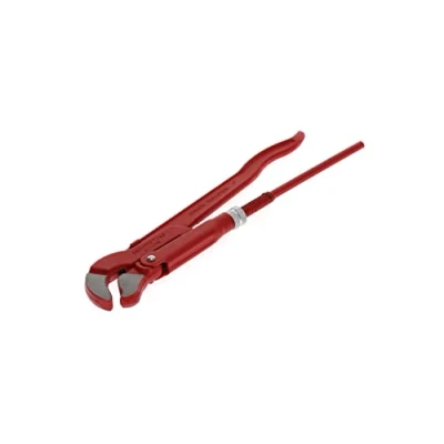 Image of GEDORE red 45 Angled elbow pipe wrench, Clamping width 40 mm/1&quot;, S jaw, Solidly built, Offset teeth, R27140010