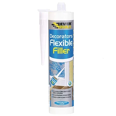 Image of Everbuild FLEX EBD Flexible Decorators Filler, White, 290 ml