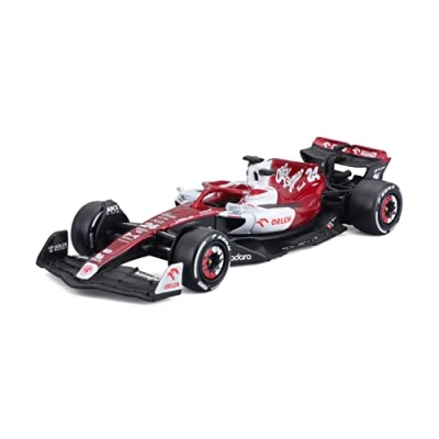Image of Bburago B18 38067Z Formula 1 ALFA Romeo F1 Team ORLEN C42 (2022) ZHOU 1:43 Scale Die Cast Collectible Race Car, Assorted Colours