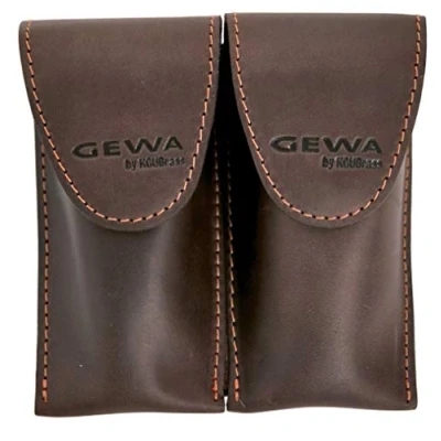 Image of GEWA Mundstücktasche Crazy Horse Waldhorn braun für 2 Mundstücke