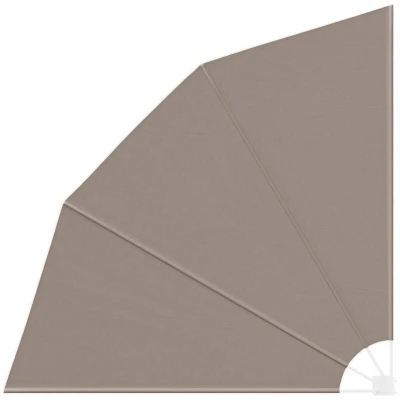 Image of vidaXL Balcony Privacy Screen Folding Manual Taupe 210 x cm Fabric