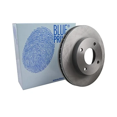 Image of 402063LG0A, 402063LG0B, 40206JX00A Brake disc BLUE PRINT ADN143150 Front Axle 257mm 26mm 4 Hole 114mm internally vented Coated