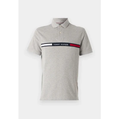 Image of Tommy Hilfiger Chest Insert Polo shirt, Men&#039;s, Size: XS, Light grey heather