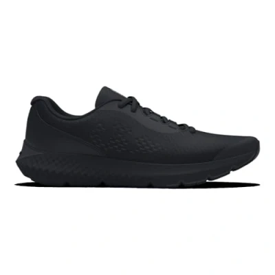 Image of Under Armour Visual Cushioning BGS Charged Rogue Stabilty running shoes for kids, Size: 3.5, Black Textile