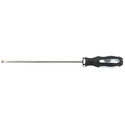 Image of Draper Plain Slot 5.5 x 200mm Soft Grip Parallel Tip Screwdrivers (34975)
