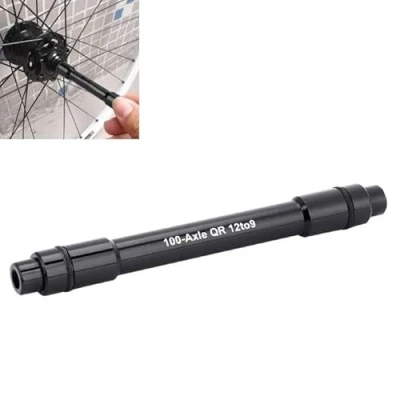 Image of Thru Axle Adapter,Bicycle Bike Hub Adapter 12mm to 9mm Quick Release Skewer(黑色)