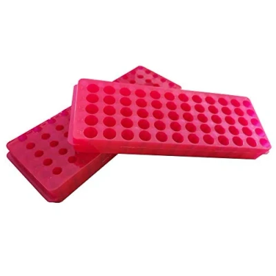 Image of MUHWA 2 pcs 1.5ml Tube rack 0.5ml microtube 2ml 60 wells Holder Laboratory Supplies Assorted Color Red