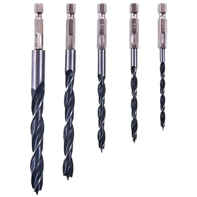 Image of Amtech F1735 5 Piece hex Shank Wood Drill bit Set