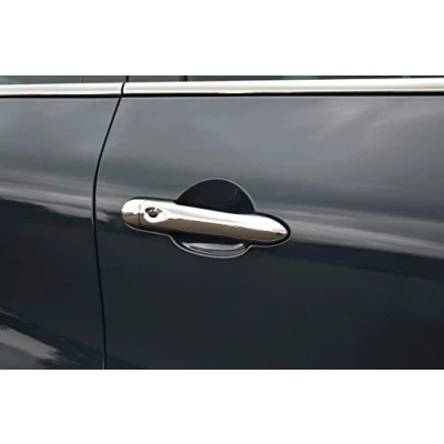 Image of Chrome Door Handle Trim Covers W/Keyless Entry To Fit Captur (2013+)