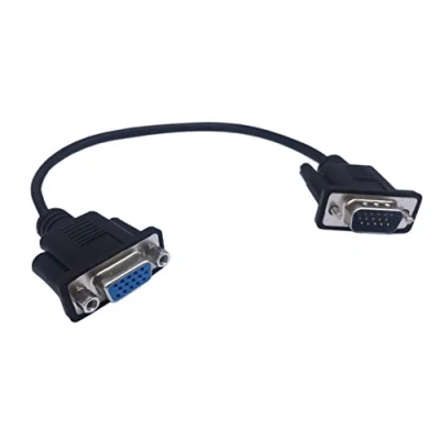Image of CERRXIAN 1ft VGA SVGA 15 Pin HD15 Male to Female Adapter Video Monitor Extension Cable for PC Laptop TV Porjector(mf)