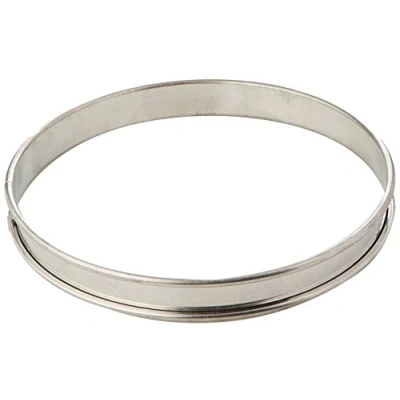 Image of Stalwart E693 Plain Flan Ring, 2.5 cm Deep, 20 Diameter, Silver