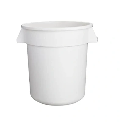 Image of Vogue White Round Container Bin 38Ltr Trash Dustbin Rubbish Waste Restaurant