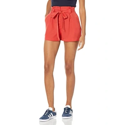 Image of Superdry Women&#039;s Vintage Paper Bag Short, Americana Red, M