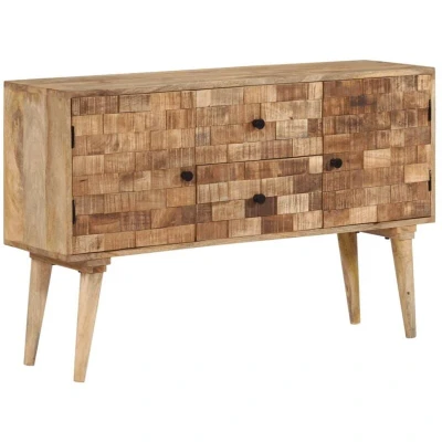 Image of vidaXL Sideboard 110x30x70 cm Solid Wood Mango