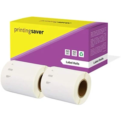 Image of Printing Saver 2X 14681 57 x mm Compatible CD DVD Labels Rolls (160 per Roll) for LabelWriter 310 320 330 4XL 400 450 Turbo/Twin Turbo/Duo &amp; Seiko SLP Label Printers