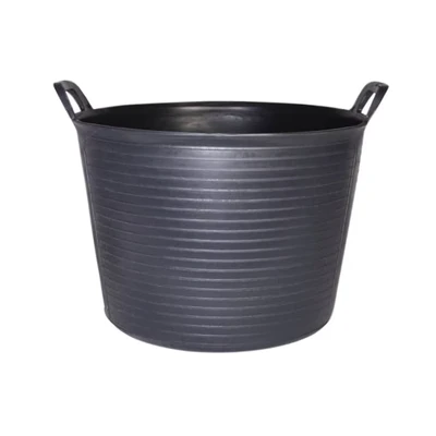 Image of RUBI N. 3 Flextub Black Plastic Tub 40L