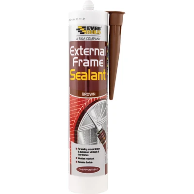 Image of Everbuild Brown External Frame Sealant Box of 12
