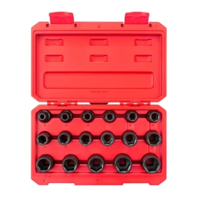 Image of TEKTON 1/2 Inch Drive 6 Point Impact Socket Set, 17 Piece (8 24 mm) SID92321