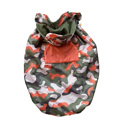 Image of BundleBean Babywearing All Weather Waterproof Sling and Baby Carrier Cover (Camo) Rain with Fleece Lining, Universal Fit, Fits Front &amp; Back Carriers, Protection from Wind