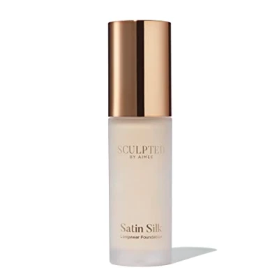 Image of Satin Silk Longwear Foundation from Sculpted by Aimee (Fair 2.0) Lightweight, Hydrating &amp; Buildable High Coverage, Sweat Resistant