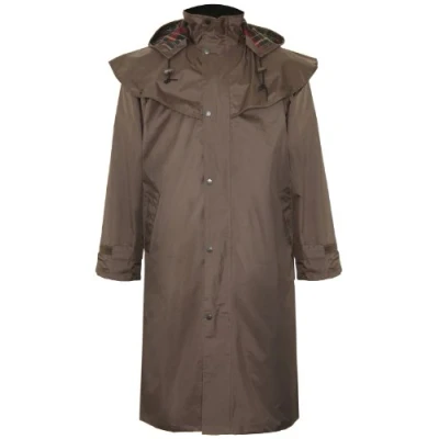 Image of Champion Mens Highgrove Country Clothing Waterproof Riding Coat Brown XL