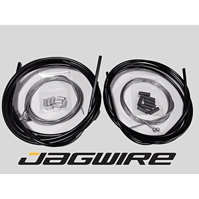 Image of JAGWIRE Campagnolo Road Shop Kit Complete Brake &amp; Shifter Cable and Housing Black