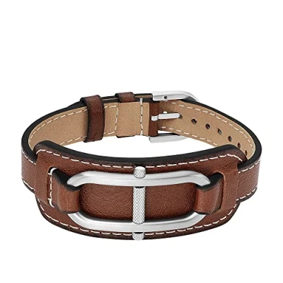 Image of Fossil Heritage Bracelet silvercoloured, Men&#039;s, Size: One Size, Silver coloured