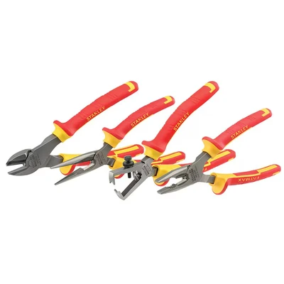 Image of Stanley 484489 FatMax VDE Plier Set (4 Pieces)