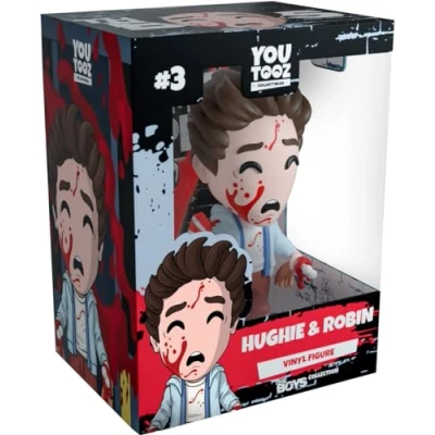 Image of Youtooz Hughie and Robin 4.6&quot; Vinyl Toy Figure, Official Licensed Collectible from The Boys TV Series Comic, by Collection.