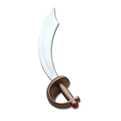 Image of Bristol Novelty BA004 Arabian Sword Gold/Silver, Unisex Adult, One Size