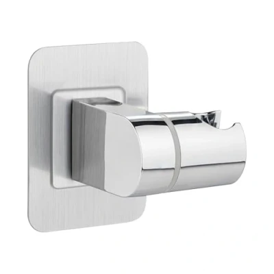 Image of Ibergrif M20406 Shower Holder Strong Adhesive and Waterproof Head Replacement Adjustable Bracket for Home Hotel Bathroom