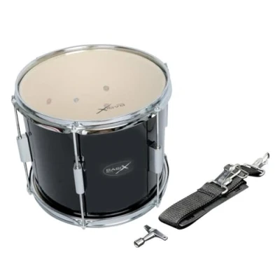 Image of Basix F893012 PURE GEWA Marching Drum 12 x 10 inch black with carrying strap
