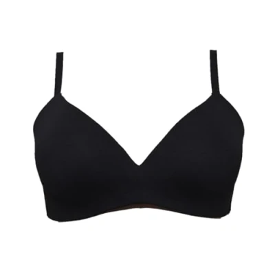 Image of Sloggi Women&#039;s Happy Cotton P Padded Bra, Black, 40B