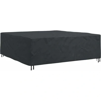 Image of vidaXL Outdoor Furniture Cover Black 220 x 70 cm 600D