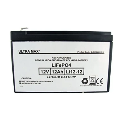 Image of ULTRA MAX NP12 12 / LI12 Ultramax 12v 12Ah LiFePO4 LITHIUM Battery