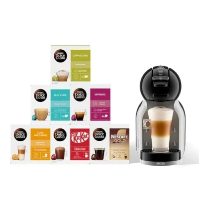 Image of De&#039;Longhi R132180655 EDG155.BG Coffee Capsule Machine, Plastic, Black/Grey
