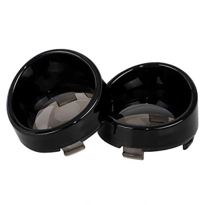 Image of XMMT Motorcycle Bullet 2&quot; Visor Style Turn Signal Light Lens Cover for Harley Sportster XL 883 1200 Custom Dyna Softail Fatboy Touring Street Electra Glide Road King