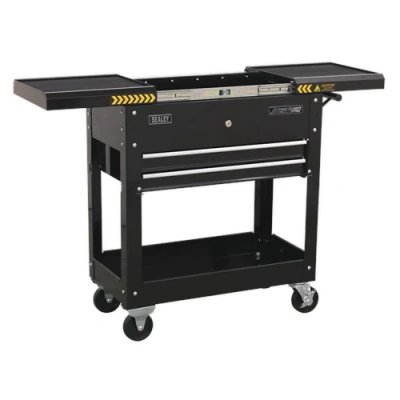 Image of Sealey American Pro Mobile Tool &amp; Parts Trolley Black