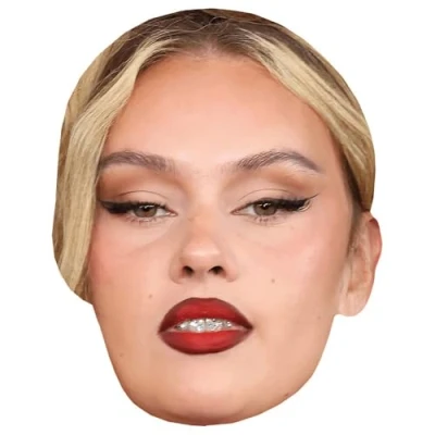 Image of Sasha Keable (Make Up) Celebrity Mask, Flat Card Face, Fancy Dress Mask