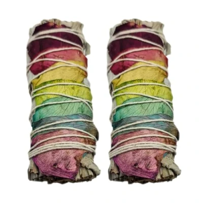 Image of VIE 2x Chakra Petals White Sage 4&quot; Smudge Sticks