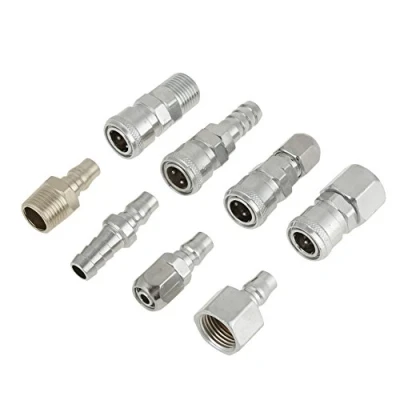 Image of wifehelper 1/2&quot; BSP Pneumatic Air Compressor Hose Connector Quick Coupler Plug Socket Set for Male Female 8PCS