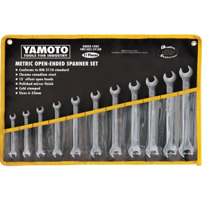 Image of Yamoto Metric Open Ended Spanner Set, 6 32mm, Set of 11