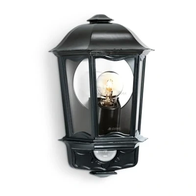 Image of Steinel Outdoor Light L 190 S black, Max. 100 W, Wall Light, 180 Motion Sensor, 12 m Range, Soft Start, Aluminium