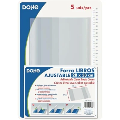 Image of dohe 91430 Protective Covers of Books and Notebooks, 53 x 28 cm