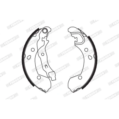 Image of 8450076668 Brake Shoes FERODO PREMIER FSB649 203mm 38mm SUZUKI: SWIFT 3, 4, Splash Hatchback, RENAULT: CLIO Modus / Grand