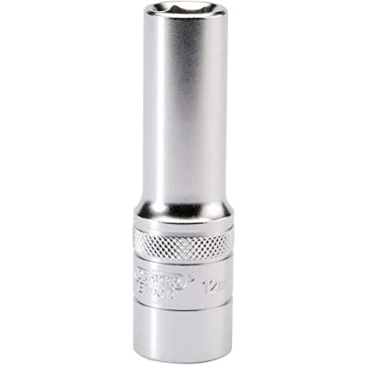 Image of Draper 6 Point Metric Deep Socket, 1/2&quot; Sq. Dr., 12mm