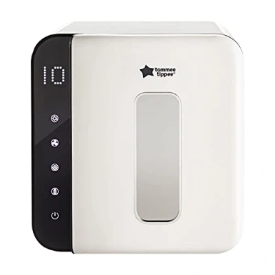 Image of Tommee Tippee Ultra UV Steriliser, Dryer and Storage for Baby Bottles Accessories, Steam Free to Kill Viruses^ 99.9% Bacteria, White