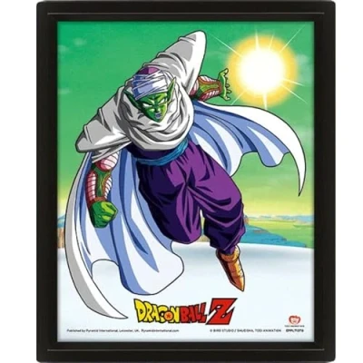 Image of Dragon Ball Z 3D Lenticular Poster Framed (Piccolo Design) 29 cm x 24 Official Merchandise