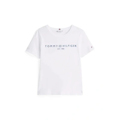 Image of Tommy Hilfiger Print Tshirt, Women&#039;s, Size: XXS, Optic white